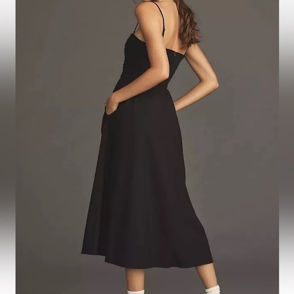 New! Reformation Lissa Dress Black - Picture 2 of 7